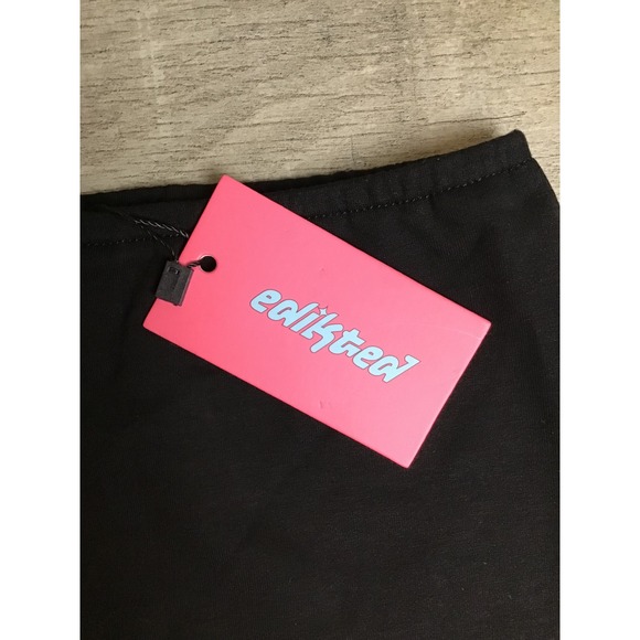 Edikted Women's Black Aisha Low Rise Mini Skirt Size XS NWT - Picture 5 of 11